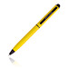 Pierre Cardin Drehkugelschreiber Celebration Stylus, blaue Mine, gelb