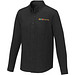 Pollux Herrenhemd mit langen Ärmeln, schwarz, 3XL