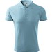 Polohemd Herren Pique Polo, S, himmelblau