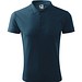 Polohemd Herren Pique Polo, S, marineblau