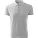 Polohemd Herren Pique Polo, XL, hellgrau melliert