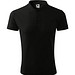 Polohemd Herren Pique Polo, XL, schwarz