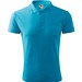 Polohemd Herren Pique Polo, XL, türkisblau