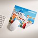 GripCleaner® 4in1 Mousepad 23x20 cm, weiss / individuell