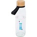 Porto 500 ml Glas-Flasche mit Silikongriff und Bambusdeckel, schwarz