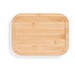 PORTOBELLO. Lunchbox. Hermetische Dose aus Borosilikatglas und Bambusdeckel 1000 mL, Natur