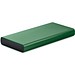 Powerbank aus recyceltem Aluminium 10.000 mAh, dunkelgrün