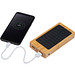 Solar-Powerbank aus Bambus, 8.000mAh, beige