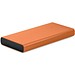 Powerbank aus recyceltem Aluminium 10.000 mAh, orange