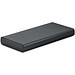 Powerbank aus recyceltem Aluminium 10.000 mAh, schwarz