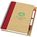 Priestly Spiral Notizbuch mit Stift, natur,rot