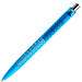 prodir® Kugelschreiber QS40 PMT Air, blaue Mine, cyanblau/silber poliert