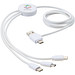 Pure 5-in-1-Ladekabel mit antibakterieller Oberfläche, weiss