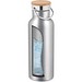 RAGNAR. Trinkflasche aus Edelstahl (36% recycelt) (570 mL), doppelwandig und vakuumisoliert, Satinsilber