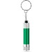 RE-LERGAN. Schlüsselanhänger aus Aluminium (92% recycelt) mit 3-Licht-LED-Taschenlampe, Grün