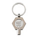 RE98 Schlüsselanhänger mit Heizungsentlüftungsschlüssel RE98-RADIATOR-KEY, mattsilber