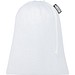 recycelter Polyester-Zuziehbeutel, 25 x 32 cm, weiss