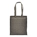 Recycling Baumwolltasche, dunkelgrau/schwarz