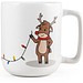 REINDEER. Becher mit Weihnachtsdruck 330 ml, Weiß