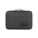 Reißverschluss-Tasche FRAME, schwarz-grau meliert