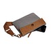 Reißverschluss-Tasche LIFE, grau-braun
