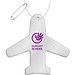 RFX™ H-09 Reflektierender TPU-Anhänger Flugzeugs, weiss