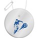 RFX™ H-09 Runder reflektierender TPU-Anhänger, weiss