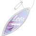 RFX™ H-12 ellipsenförmiger reflektierender PVC-Anhänger, weiss