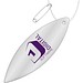 RFX™ H-12 ellipsenförmiger reflektierender TPU-Anhänger, weiss