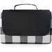 RILEY II. EPE-beschichtete Picknickdecke (180 g/m²) mit Muster, Schwarz