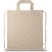 RISSANI. Tragetasche/Turnbeutel (2in1) aus recycelter Baumwolle (70%) und polyester (30% rPET) (140 g/m²), Natur