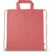 RISSANI. Tragetasche/Turnbeutel (2in1) aus recycelter Baumwolle (70%) und polyester (30% rPET) (140 g/m²), Rot