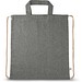 RISSANI. Tragetasche/Turnbeutel (2in1) aus recycelter Baumwolle (70%) und polyester (30% rPET) (140 g/m²), Schwarz