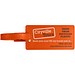 River Gepäckanhänger mit Fenster aus recyceltem Material, orange