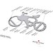 ROMINOX® Key Tool // Bicycle - 19 functions (Fahrrad), silber