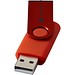 Rotate Metallic USB-Stick, dunkelrot, 1GB