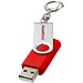 Rotate mit Schlüsselanhänger USB-Stick, hellrot, 1GB