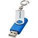 Rotate mit Schlüsselanhänger USB-Stick, mittelblau, 1GB