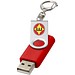 Rotate mit Schlüsselanhänger USB-Stick, mittelrot, 4GB