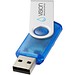 Rotate Transculent USB-Stick, blau, 64GB