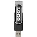 Rotate USB-Stick 3.0 mit Doming, schwarz, 64GB