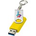 Rotate USB-Stick 3.0 mit Schlüsselanhänger, gelb, 16GB