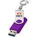 Rotate USB-Stick 3.0 mit Schlüsselanhänger, lila, 128GB