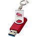 Rotate USB-Stick 3.0 mit Schlüsselanhänger, rot, 128GB
