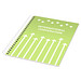 Rothko DIN A5 Notizbuch, limone,weiss, 50 Blatt