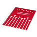 Rothko DIN A5 Notizbuch, rot,weiss, 50 Blatt