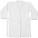 RUFFALO LARGE. Bademantel (350 g/m²) aus Baumwolle (82%) und recycelter Baumwolle (18%), Weiß