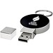 Runder Light Up USB Stick, schwarz, 1GB