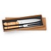 SALSA. Grill-Set aus Bambus und Edelstahl 2-teilig bestehend aus einer Grillgabel und einem Messer, Natur