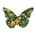 Samenpapier in Klappkärtchen Ei, Schmetterling, 2-seit. Druck